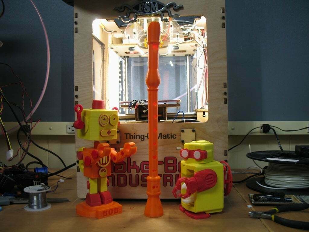 Free STL file Recorder (instrument) Full Size Sections 🎵・3D printing ...